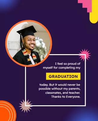 Graduation Celebration Announcement Flyer Template