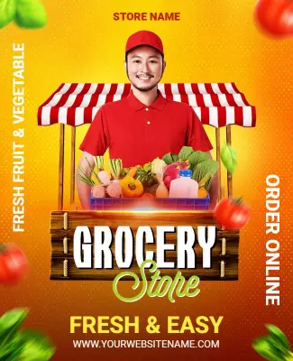 Grocery Store Flyer Template