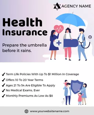 Health Insurance Flyer Template