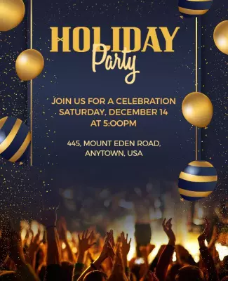 Holiday Party Flyer Template