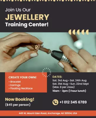 Jewelry Making Workshop Event Flyer Template