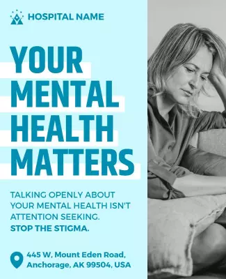 Mental Health Awareness Campaign Flyer Template