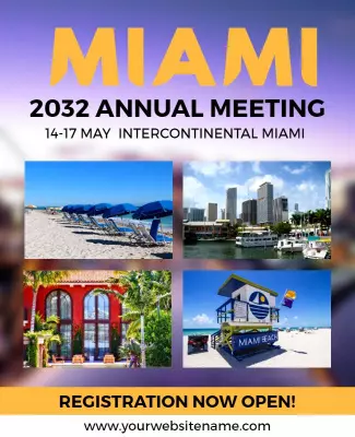 Miami Annual Business Meeting Flyer Template