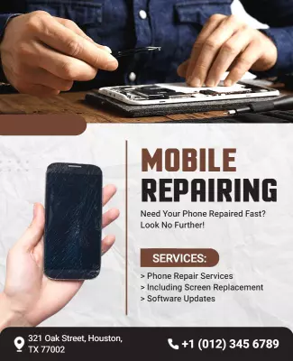 Mobile Phone Repair Service Flyer Template