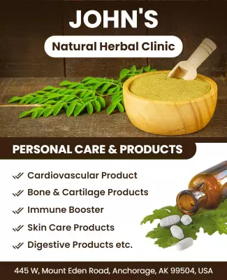 Natural Herbal Clinic Personal Care Products Flyer Template