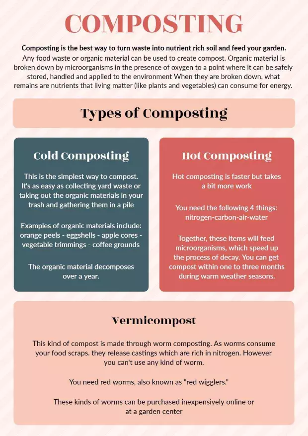 Organic Composting Educational Flyer Template