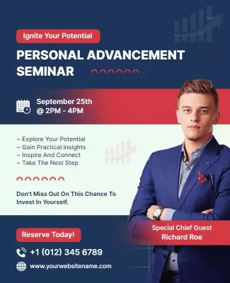 Personal Advancement Seminar Event Flyer Template