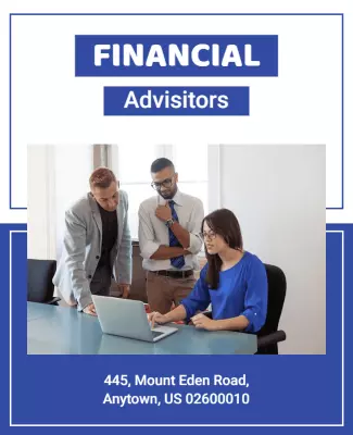 Professional Financial Advisors Service Flyer Template