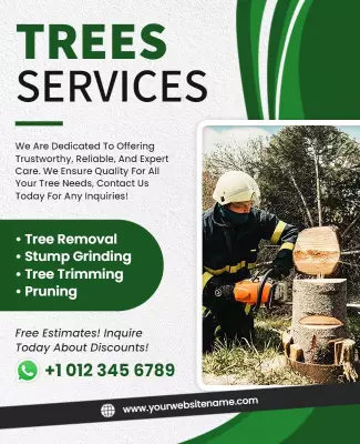 Professional Tree Services Ad Flyer Template