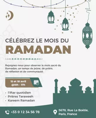 Ramadan Celebration Event Flyer Template