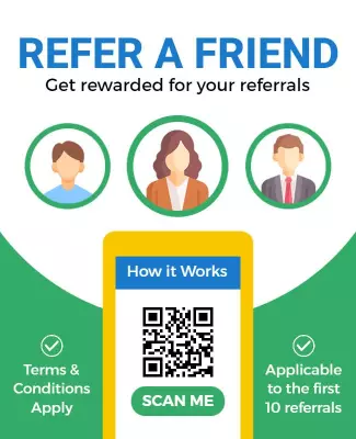 Referral Program Promotional Flyer Template