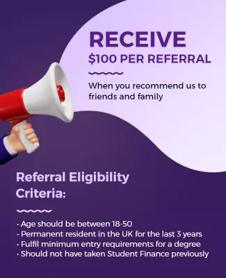 Referral Reward Program Eligibility Criteria Flyer Template