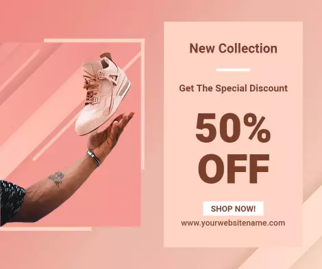 Shoe Sale Discount Event Facebook Flyer Template