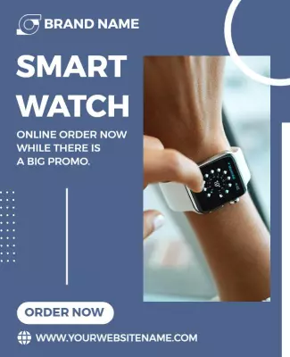 Smart Watch Promo Offer Flyer Template