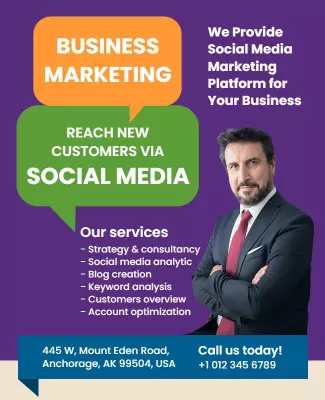 Social Media Marketing Service Flyer Template