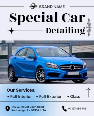 Special Car Detailing Service Flyer Template