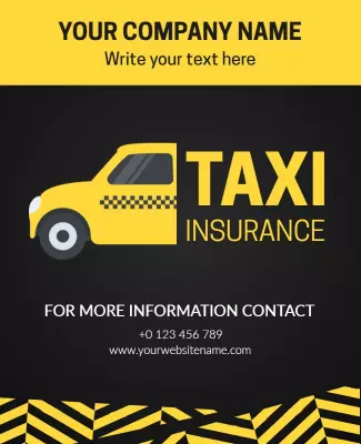 Taxi Insurance Flyer Template