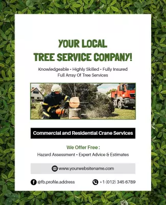 Tree Removal and Maintenance Services Flyer Template